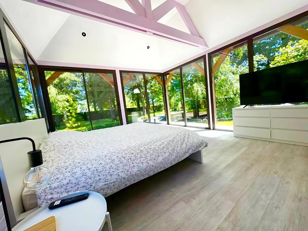 Chambre vitrée avec vue panoramique